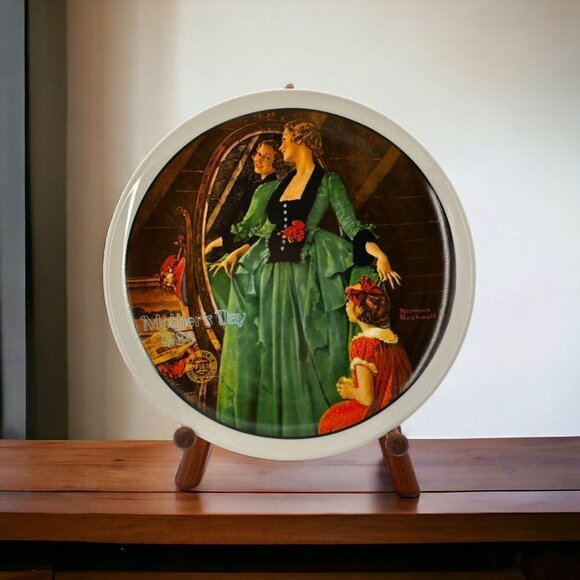 1984 Mother's Day Norman Rockwell Collector Plates - Picture 1 of 3